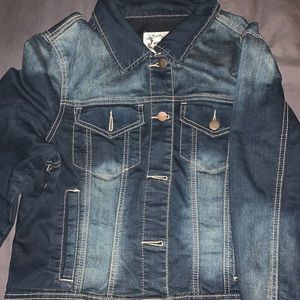 Dark blue jean jacket